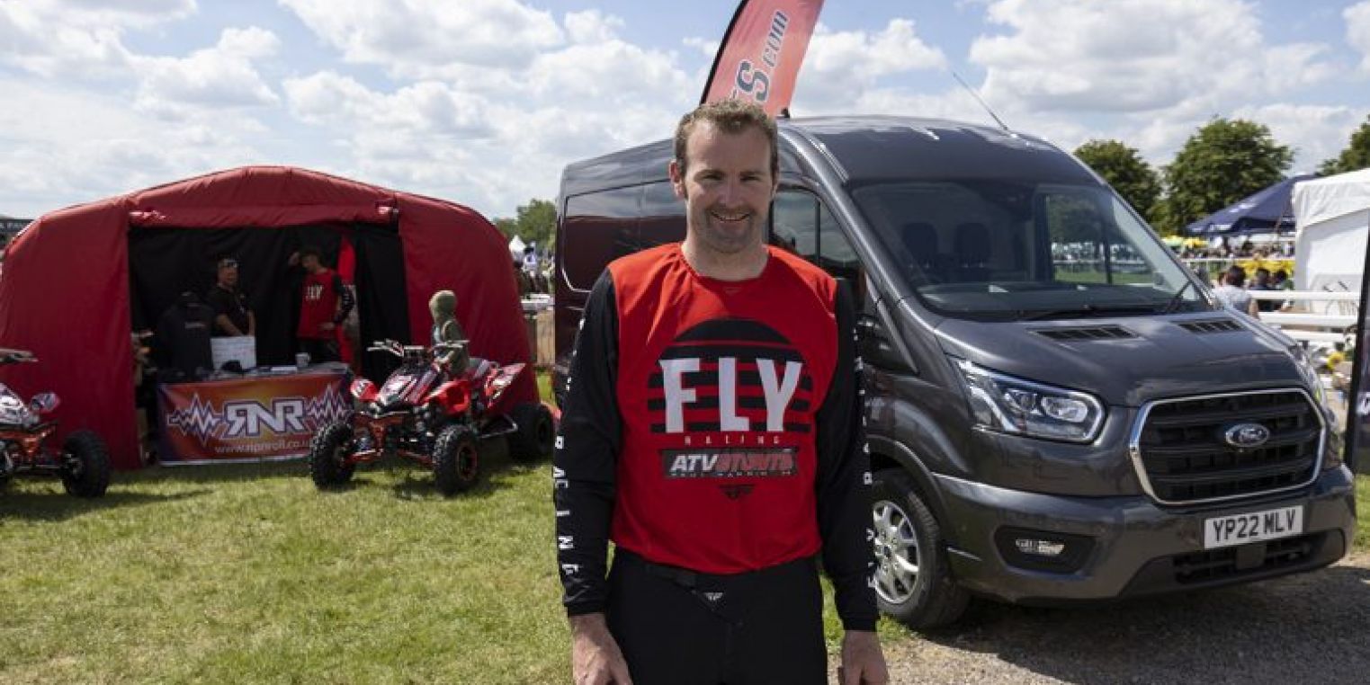 Stunt rider Paul flies high with new Ford Transit from Van Sales UK