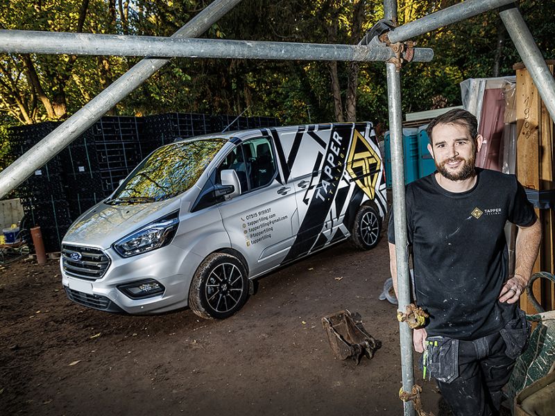 Tapper Tiling levels up with new Ford Transit Custom from Van Sales UK