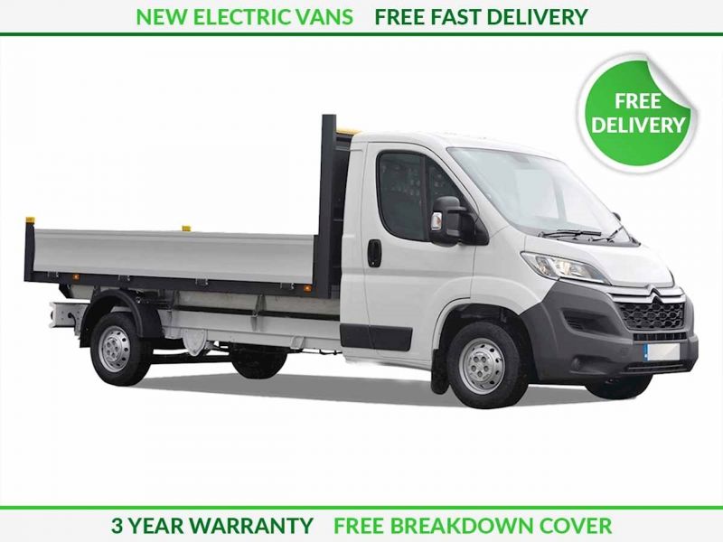 Citroen E-Relay Dropside vs. Volkswagen E-Crafter Dropside