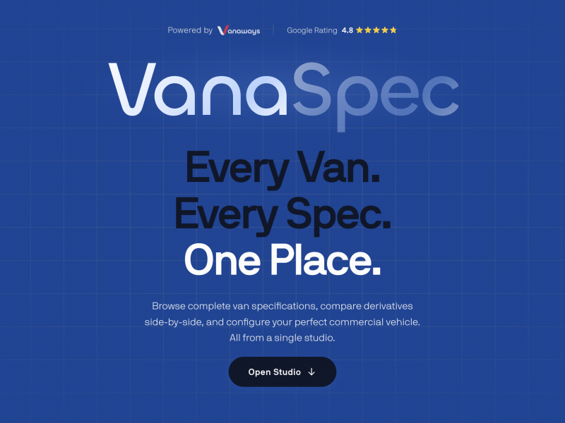 Vanaways Launches VanaSpec: A New Digital Platform Transforming the Way Businesses Find Their Perfect Van